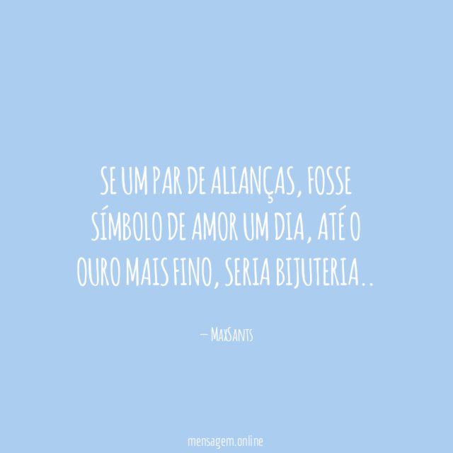 Se um par de alianças
