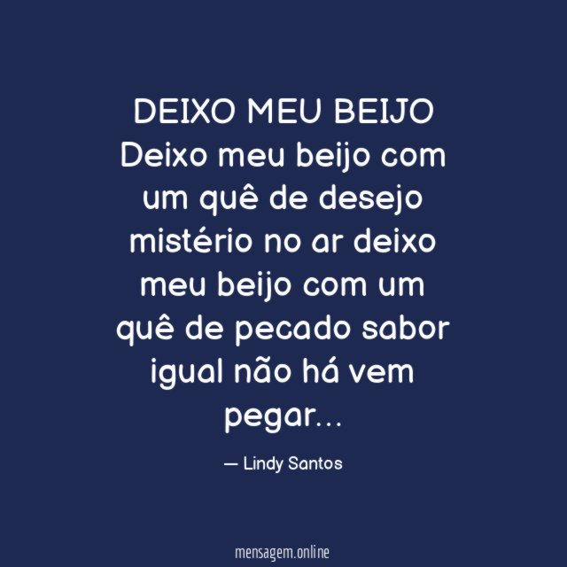 DEIXO MEU BEIJO