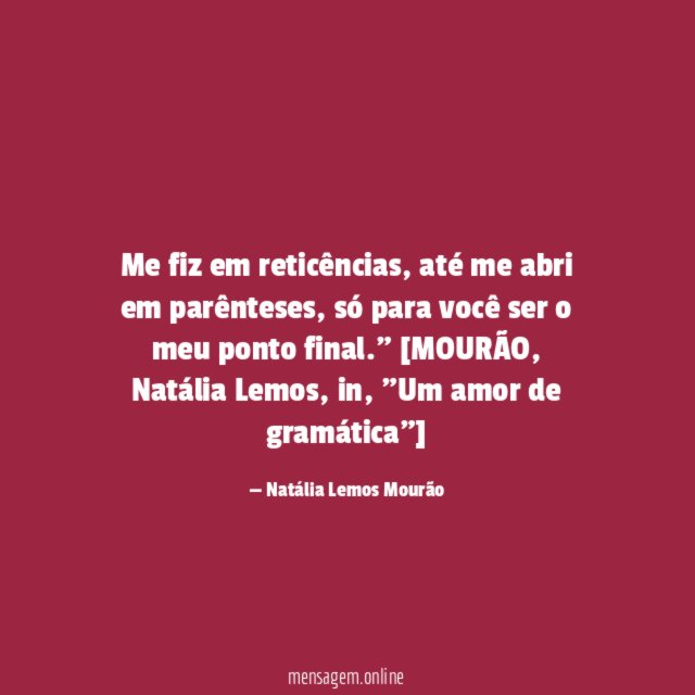 Me fiz em reticências