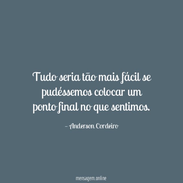 Tudo seria tão mais fácil se pudéssemos colocar