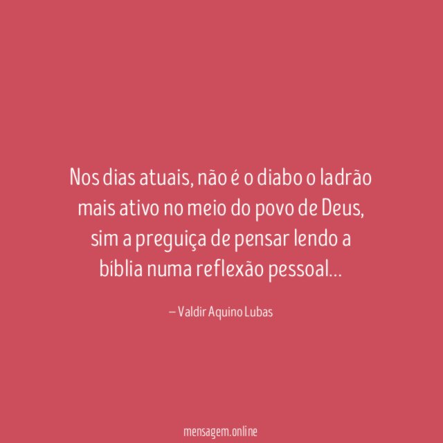 Nos dias atuais