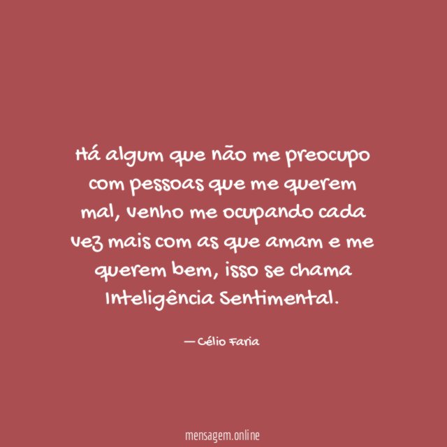 Há algum que não me preocupo com pessoas