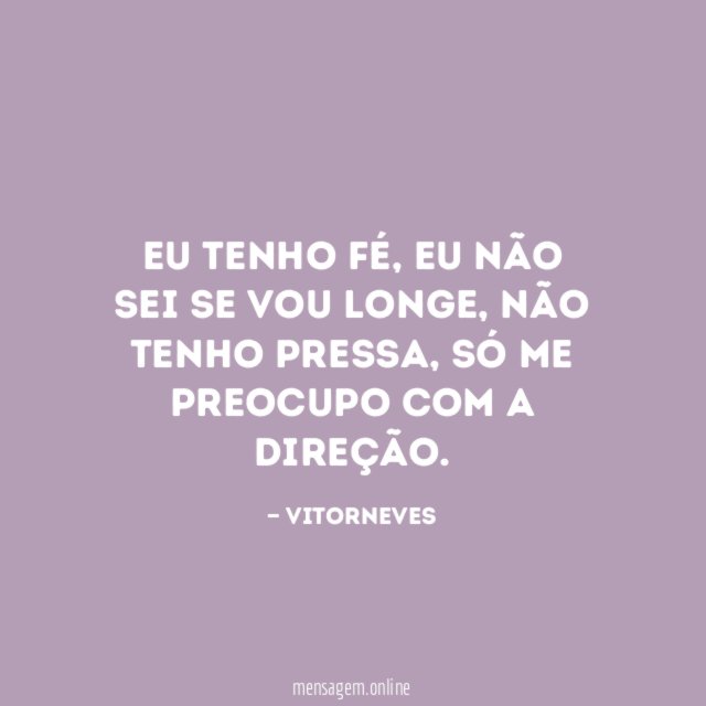 Eu tenho Fé