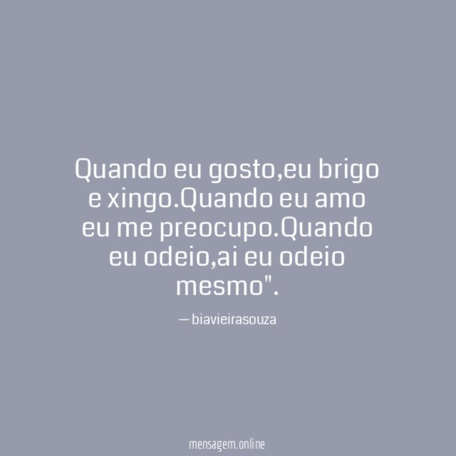 Quando eu gosto