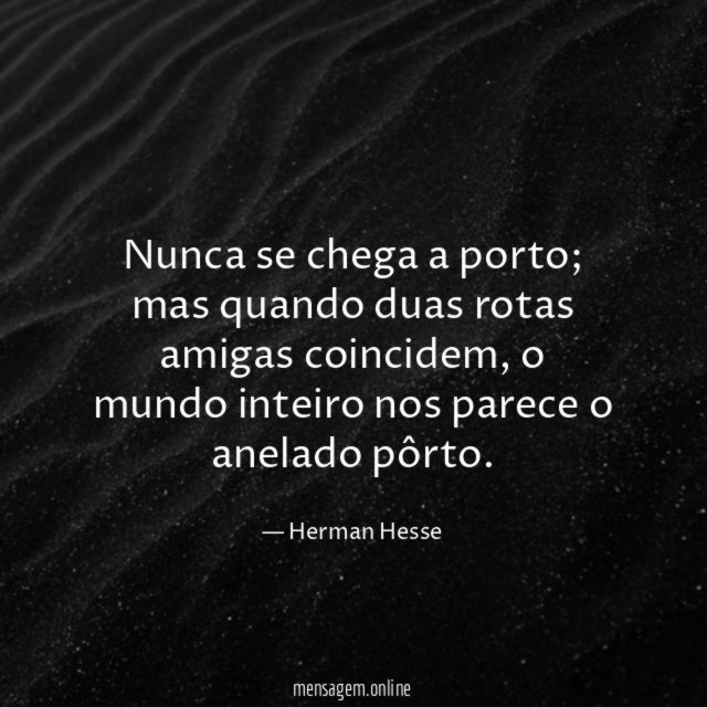 Nunca se chega a porto