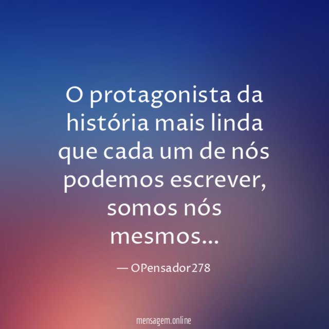 O protagonista da história mais linda que cada
