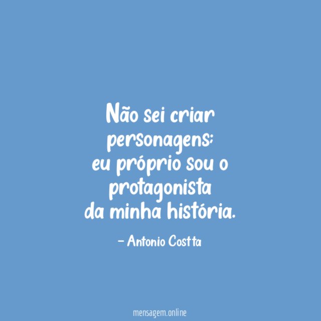 Não sei criar personagens