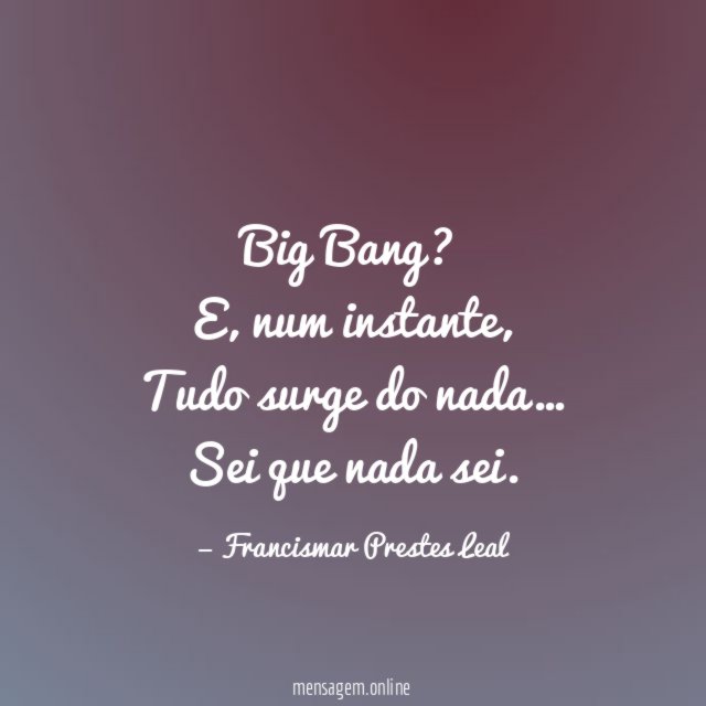Big Bang?