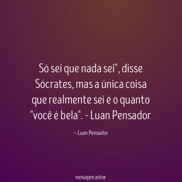 Só sei que nada sei"