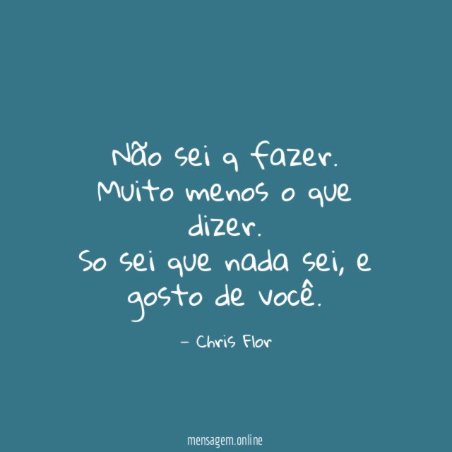 Não sei q fazer