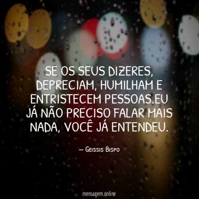 Se os seus dizeres