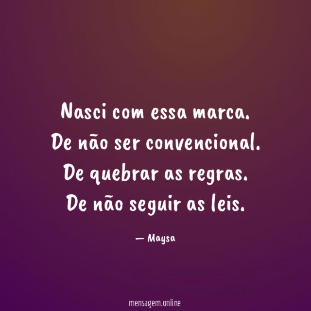 Nasci com essa marca