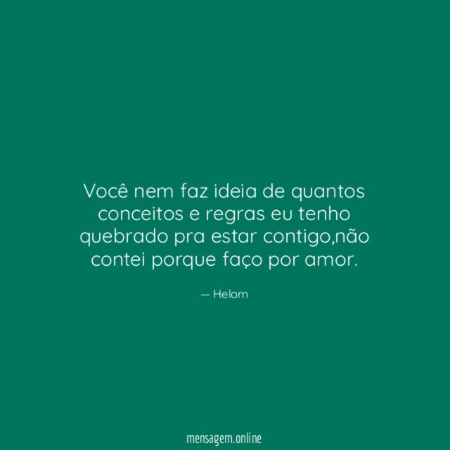 Você nem faz ideia de quantos conceitos
