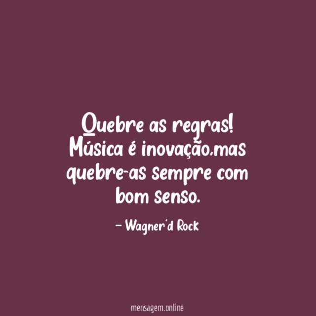Quebre as regras