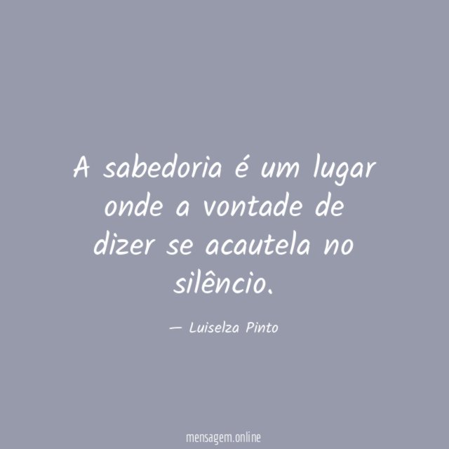 A sabedoria é um lugar onde a vontade