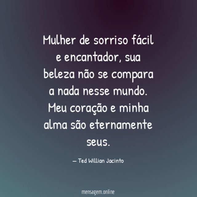 Mulher de sorriso fácil e encantador