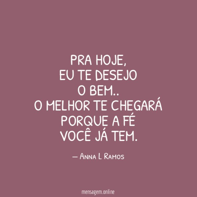 Pra hoje