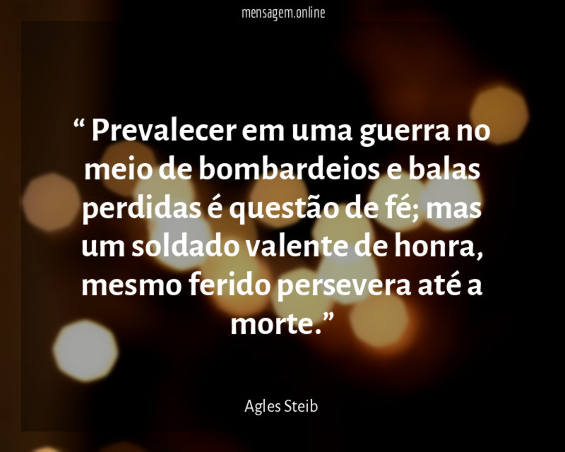 Prevalecer em uma guerra no meio de