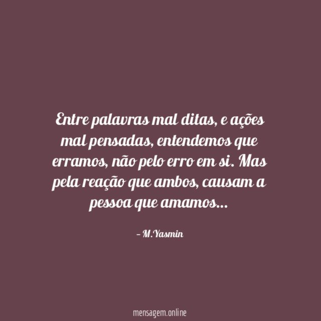 Entre palavras mal ditas
