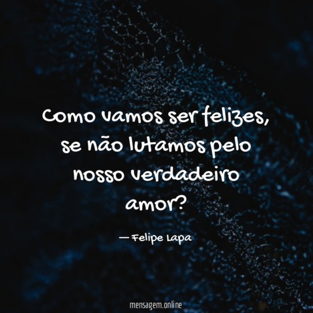 Como vamos ser felizes