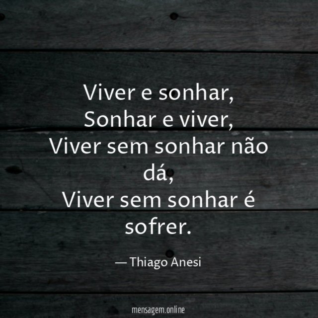 Viver e sonhar