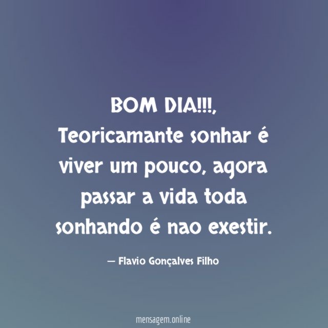 BOM DIA