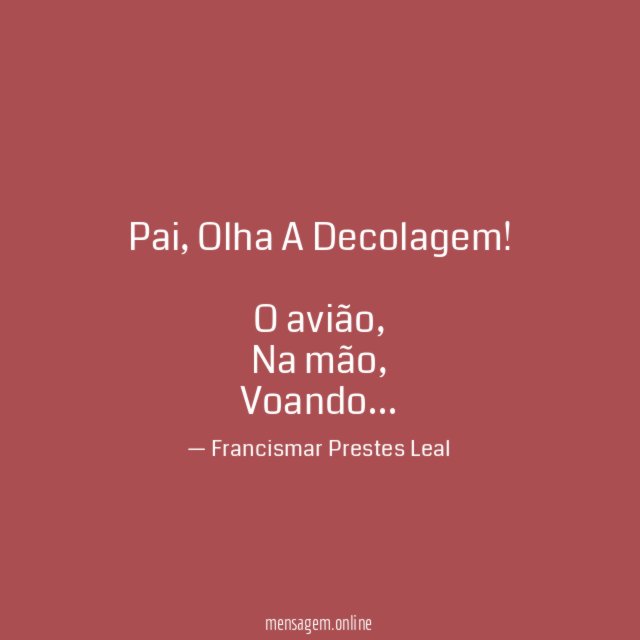 Pai, Olha A Decolagem!