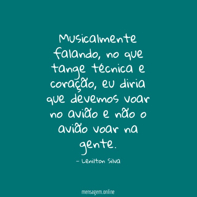Musicalmente falando