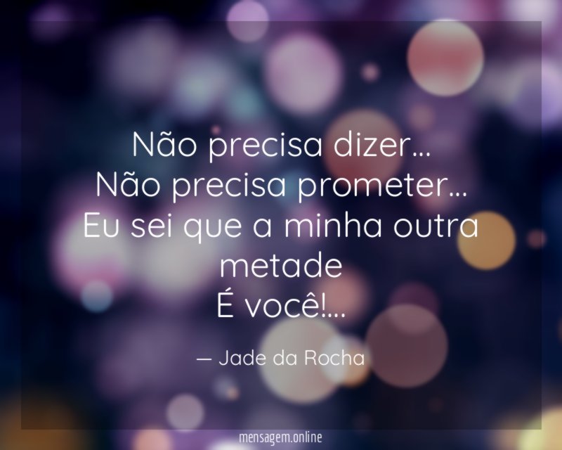 Não precisa dizer