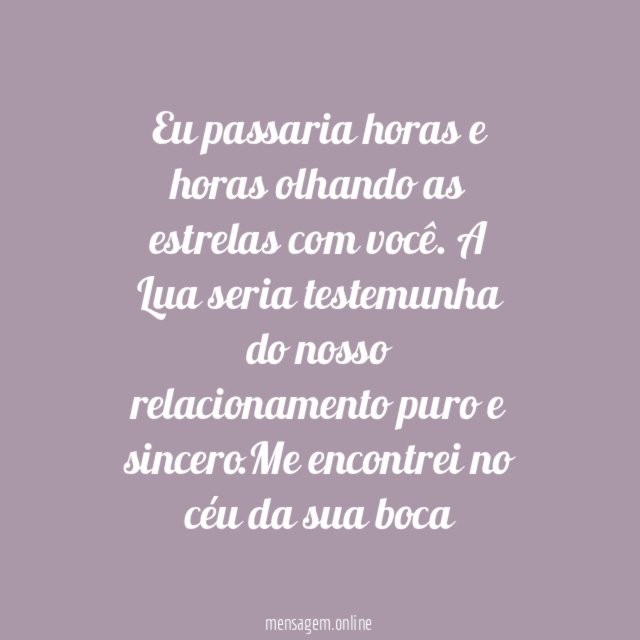 Nosso relacionamento