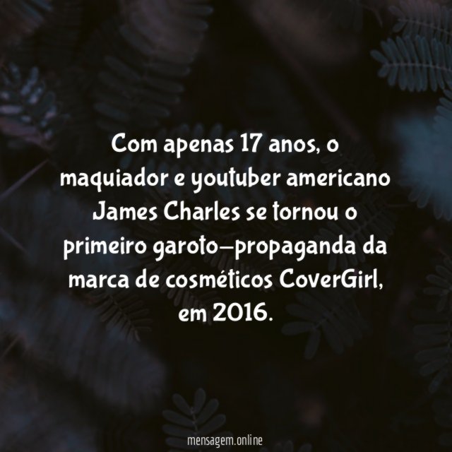 Representatividade na mídia - James Charles