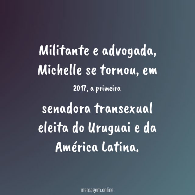 Representatividade na política - Michelle Suaréz