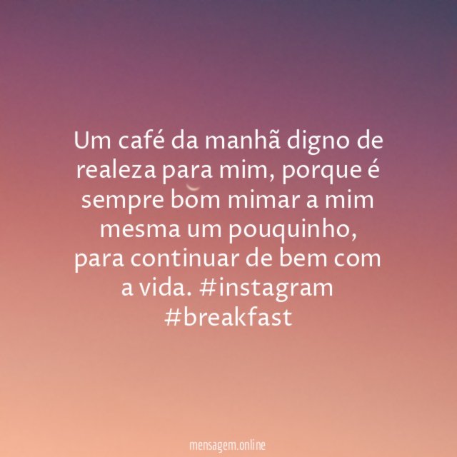 Café da manhã