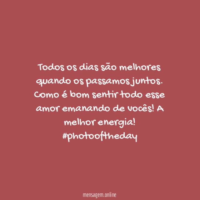 O melhor momento com vocês