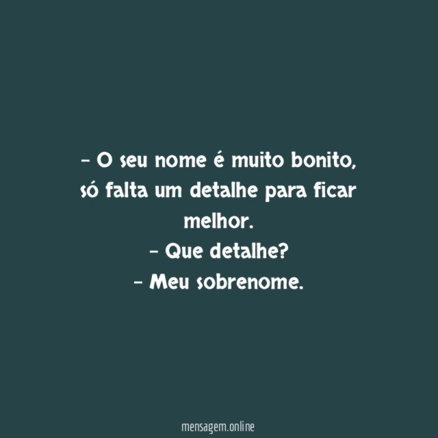 O seu nome