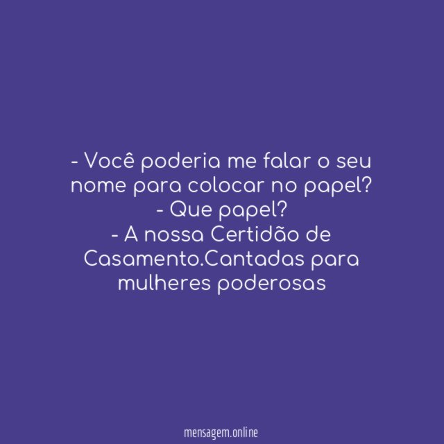 Me fala o seu nome