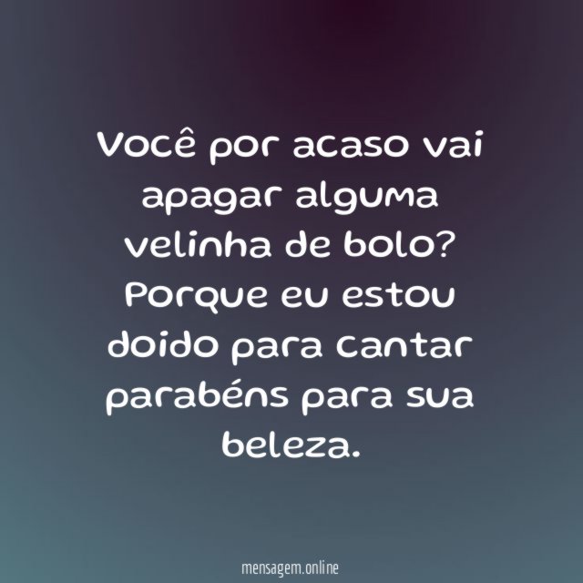 Apagar as velinhas