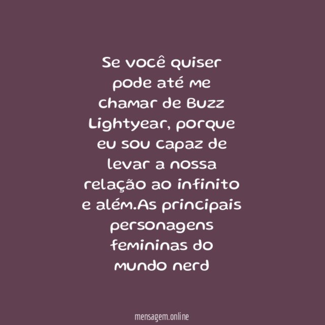 Ao infinito e além