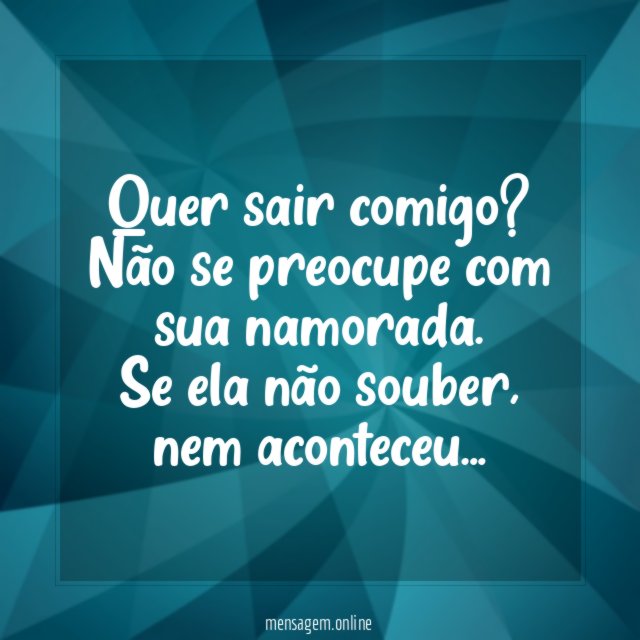 Se ela não souber