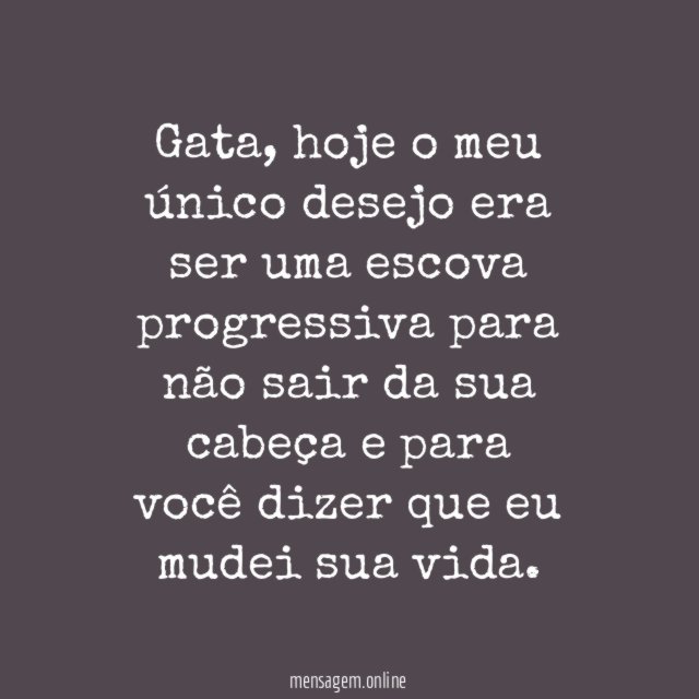 Não sair da sua cabeça