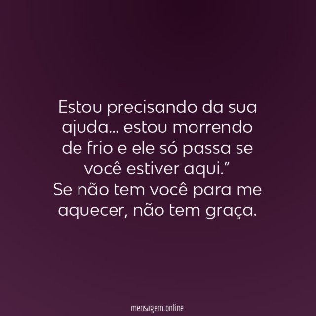 Sem você não dá