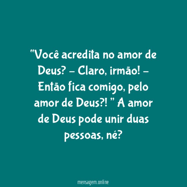 Amor de Deus