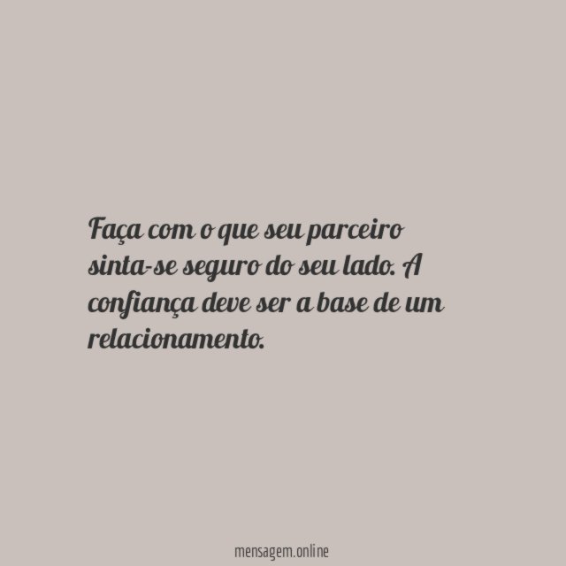 Demonstre confiança
