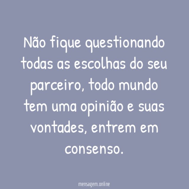 Não cobre demais