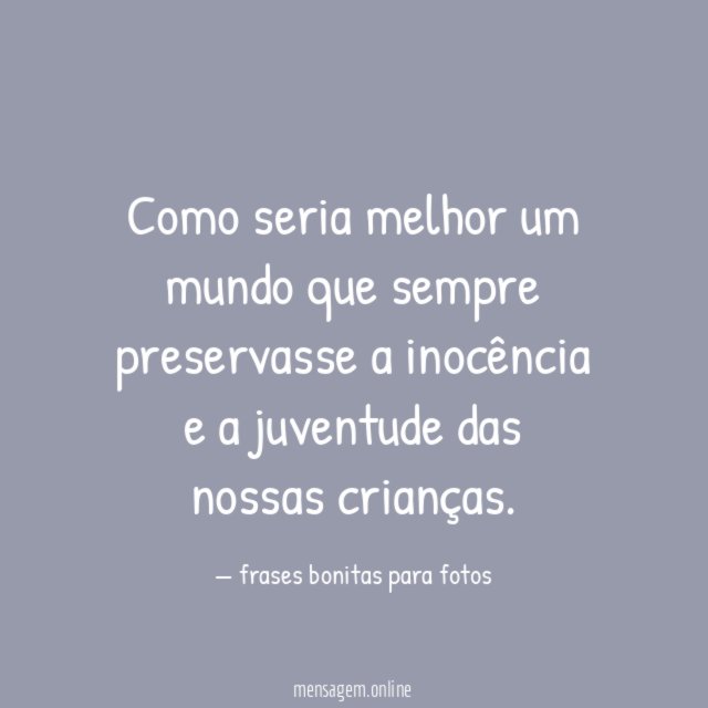Em nome das crianças