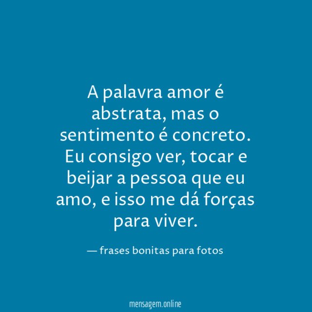 Nada mais lindo que o amor
