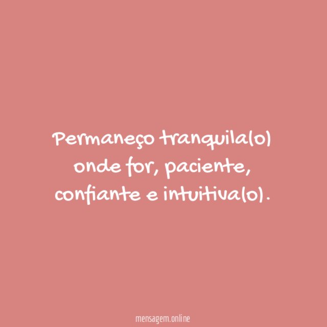 Esperar tranquilamente