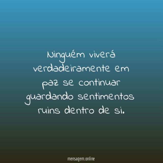 Paz com sentimentos