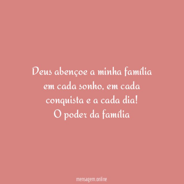 Deus abençoe