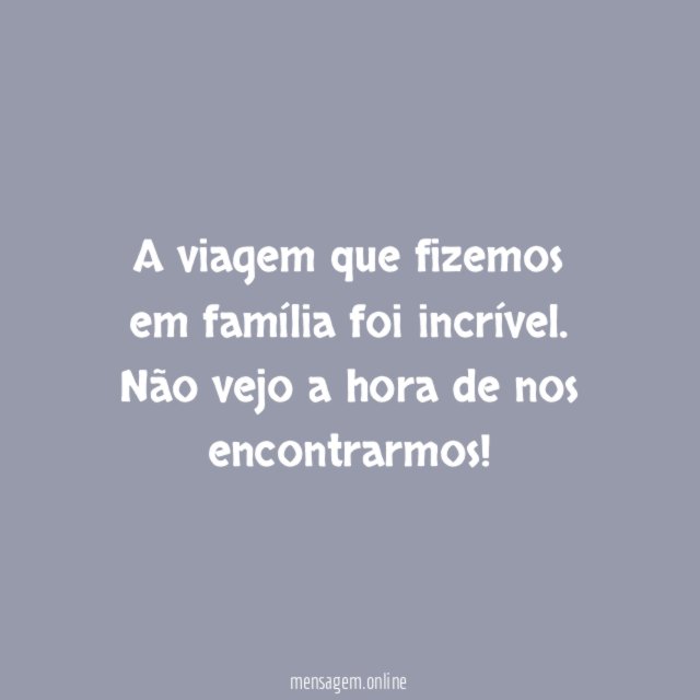 Uma família viajante